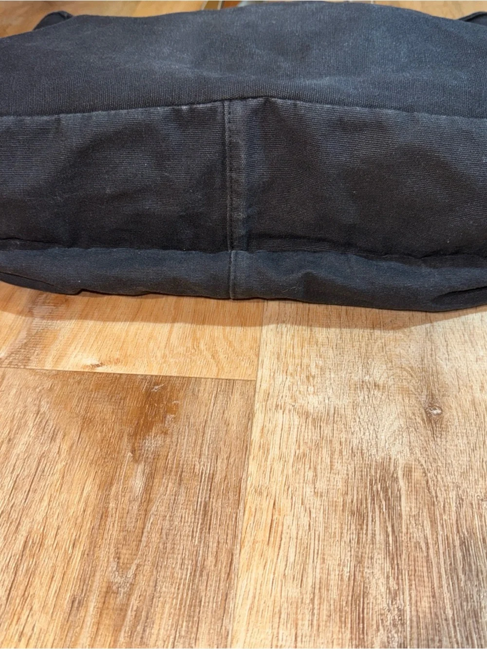 Vintage Carpet Bags Of America Handbag Black Canvas 15’ in Single Handle Women